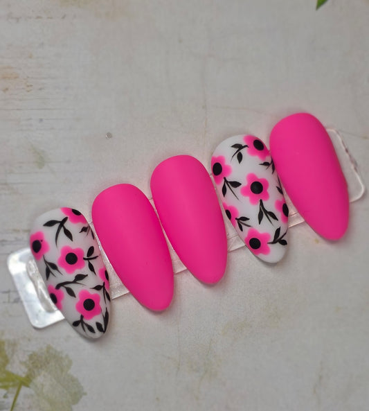 Neon Pink Flowers!
