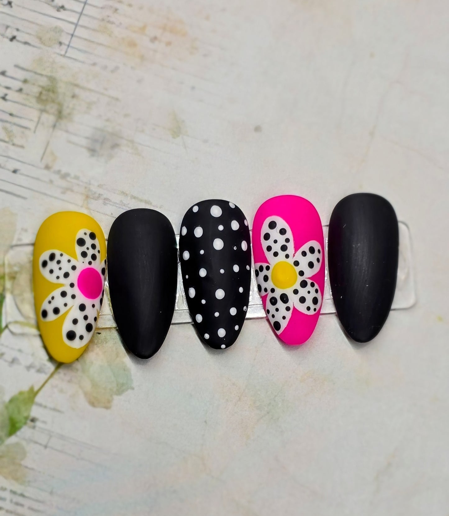 Funky dotted flower