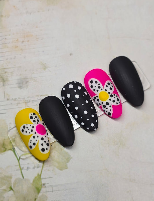 Funky dotted flower