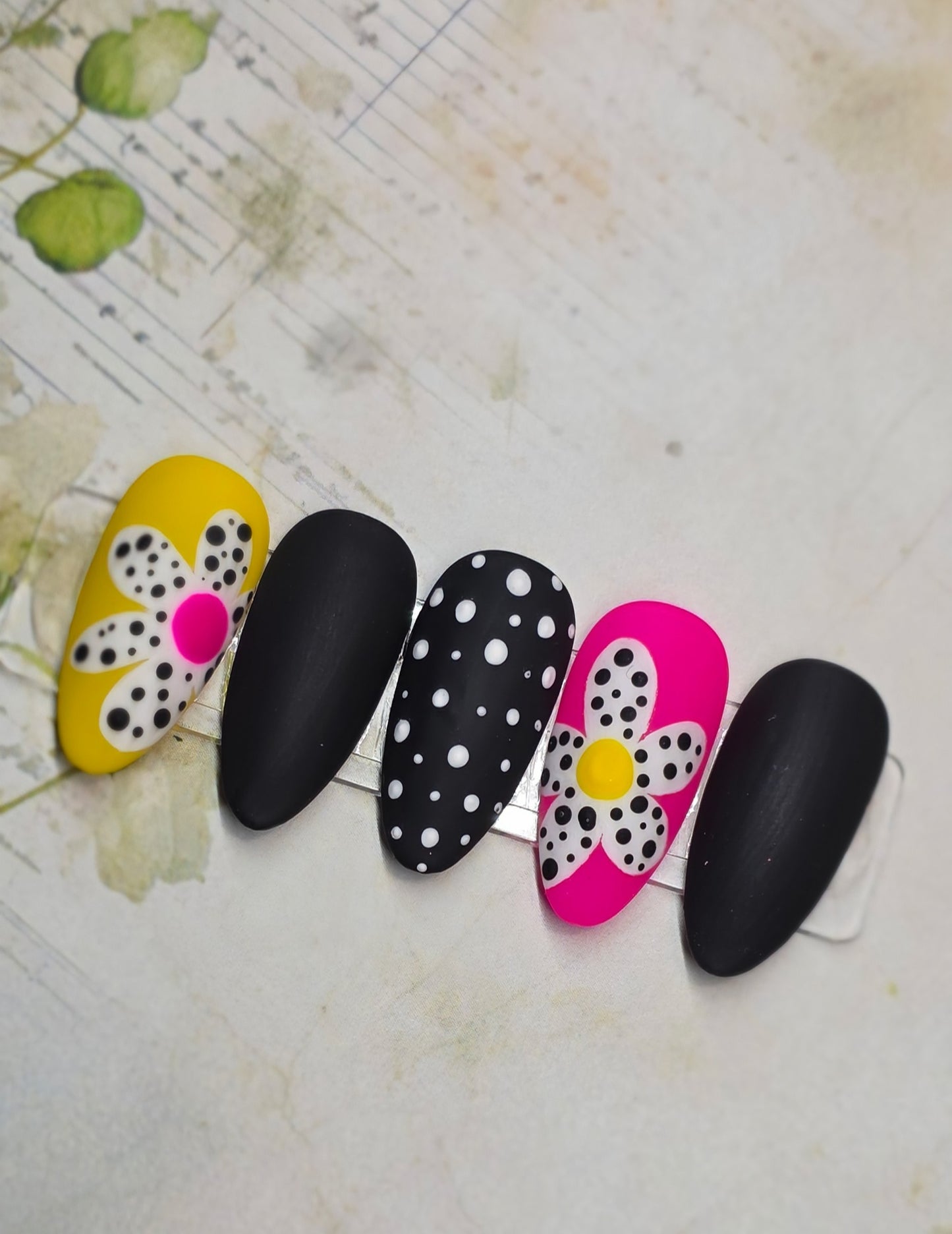 Funky dotted flower